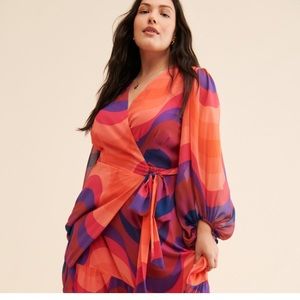 Anthropologie Hutch Robyn Wrap Dress 3X